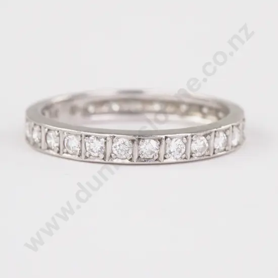All Platinum 25Stone Diamond Eternity Band