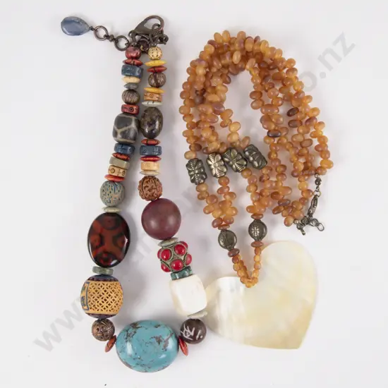 Single Strand Chinese Beaded Necklace