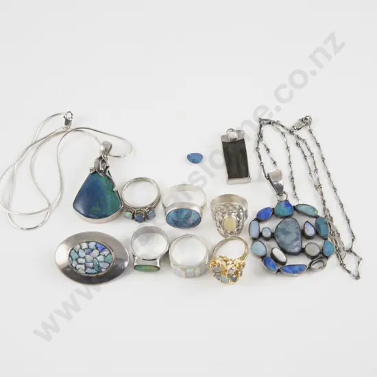 Collection of S/S Opal Jewellery