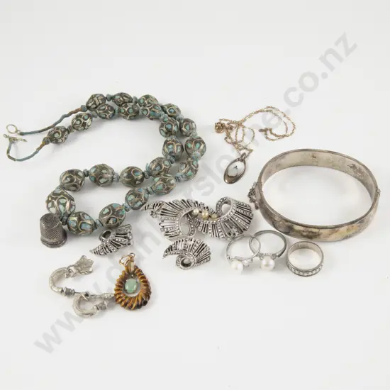 9ct Mounted Tiger's Eye Pendant