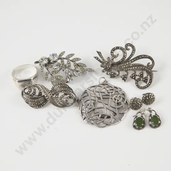 Collection of S/S and Marcasite Jewellery