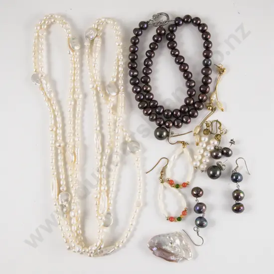 Freshwater and Keshi Pearl Opera Length Necklace