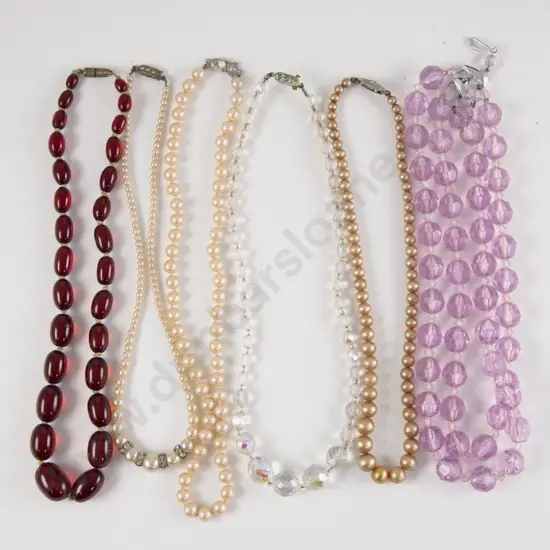 Two Crystal Beaded Necklaces