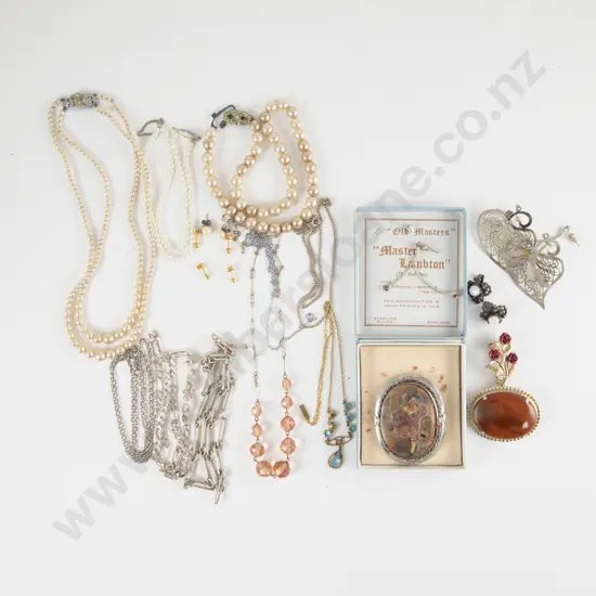 Small Collection Vintage and Modern Costume Jewellery