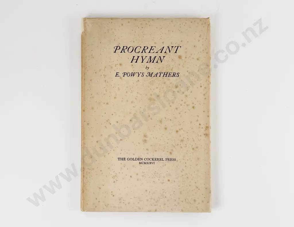 Mathers E Powys - Procreant Hymn Image 1++