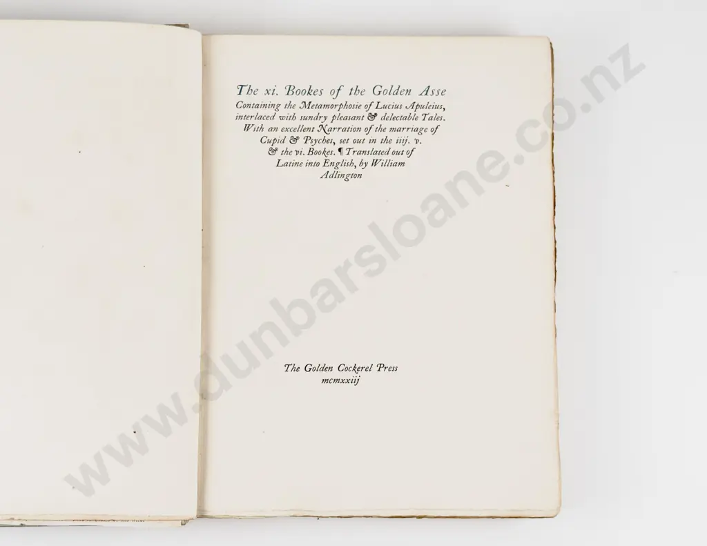 Apuleius Lucius - The xi Bookes of the Golden Asse Image 1++