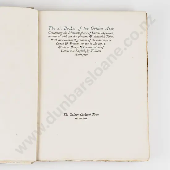 Apuleius Lucius - The xi Bookes of the Golden Asse