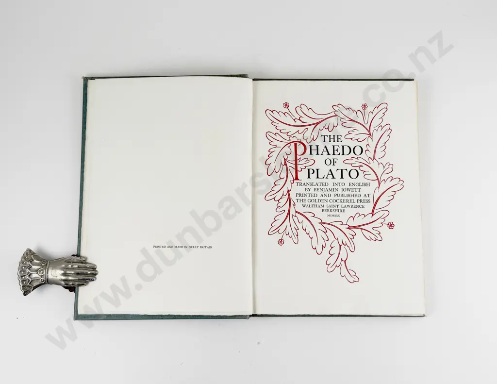 Jowett Benjamin (Trans) The Phaedo Of Plato Image 1++
