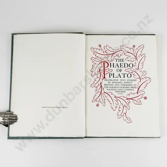 Jowett Benjamin (Trans) The Phaedo Of Plato