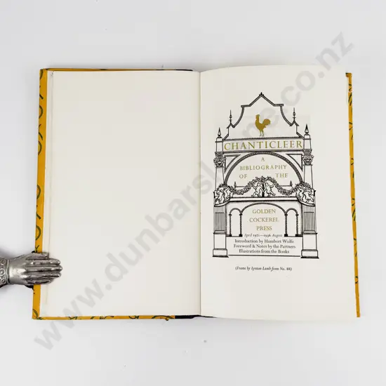 Sandford Christopher - Chanticleer A Bibliography Of The Golden Cockerel Press