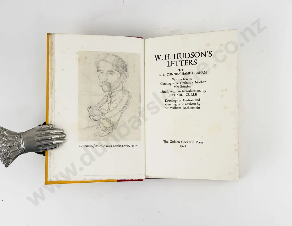 Curle Richard (Ed - )W H Hudsons Letters To R B Cunninghame Graham Image 1++