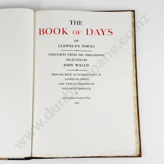 Powys Llewelyn - The Book Of Days
