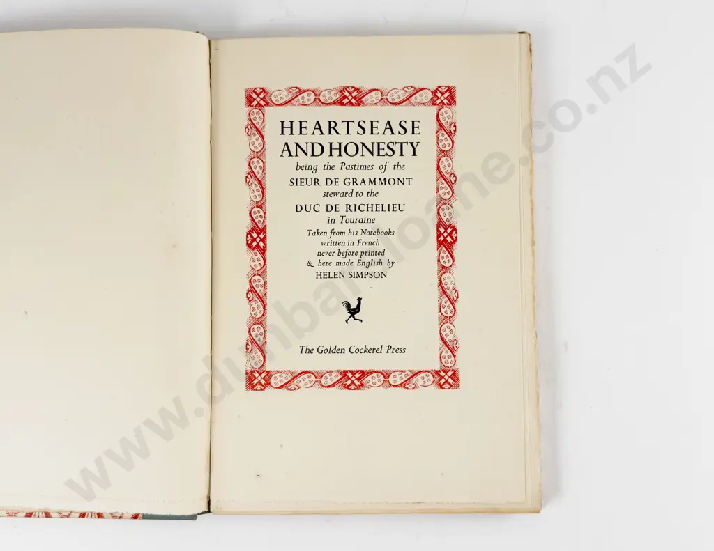 Grammont Sieur De - Heartsease And Honesty Image 1++