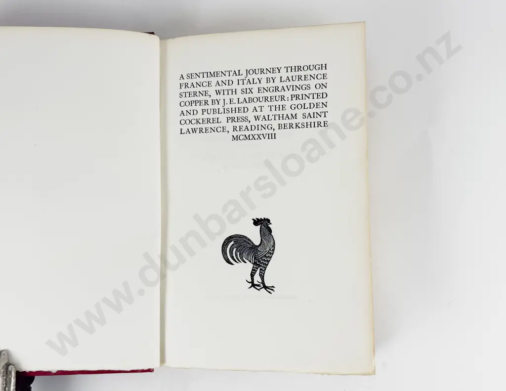 Sterne Laurence - A Sentimental Journey Through France And Italy Image 1++