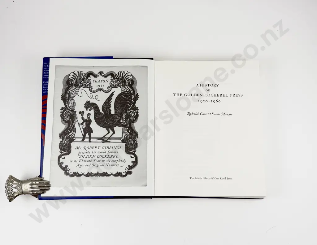 Cave Roderick & Manson Sarah - A History of The Golden Cockerel Press 1920-1960 Image 1++