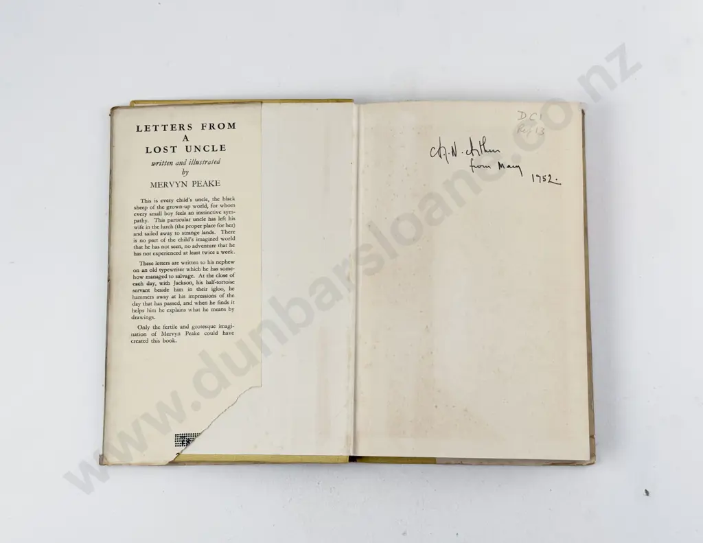 Peake Mervyn - Letters From A Lost Uncle Image 1++