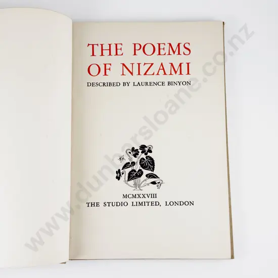 Binyon Laurence - The Poems Of Nizami