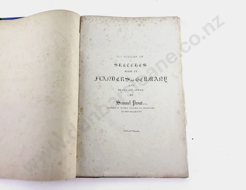 Prout Samuel - Facsimiles of Sketches Made in Flanders and Germany Image 1++
