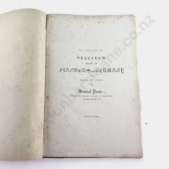 Prout Samuel - Facsimiles of Sketches Made in Flanders and Germany