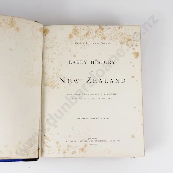 Leys Thomson W - Early History of New Zealand
