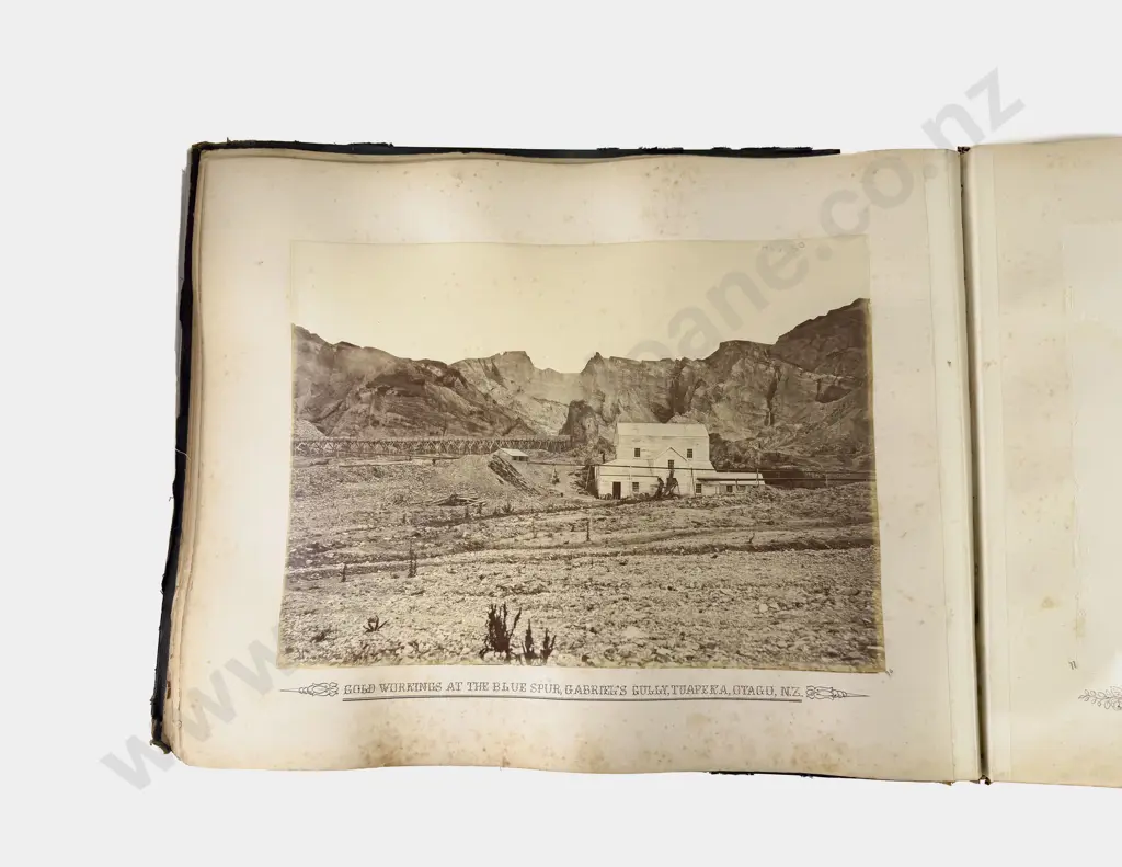 Large Late 19th Century Part Album "Photographs of New Zealand" Image 1++