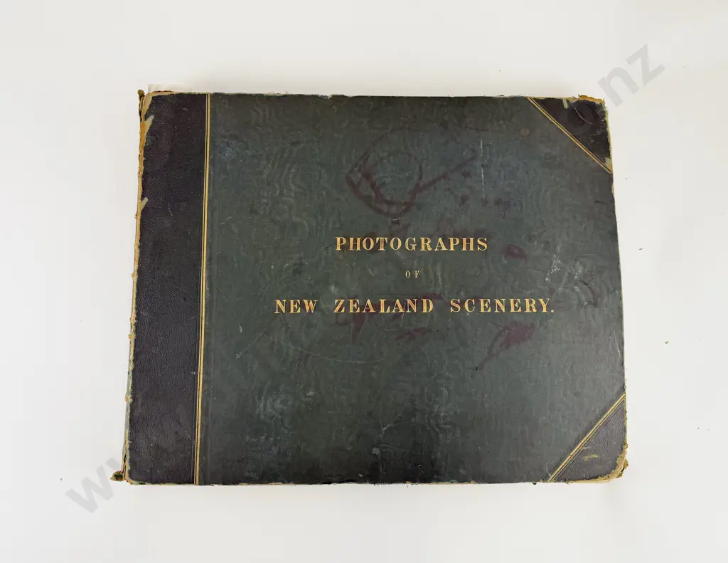 Large Late 19th Century Part Album "Photographs of New Zealand" Image 1++