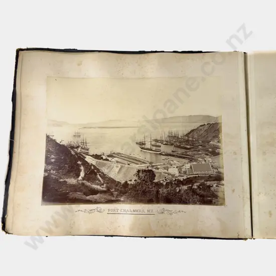 Large Late 19th Century Part Album "Photographs of New Zealand"