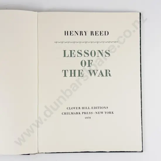 Reed Henry - Lessons Of The War