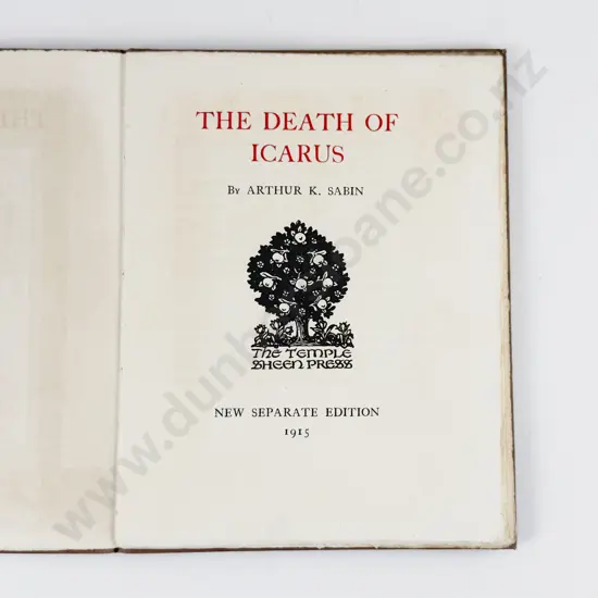 Sabin Arthur K - The Death Of Icarus