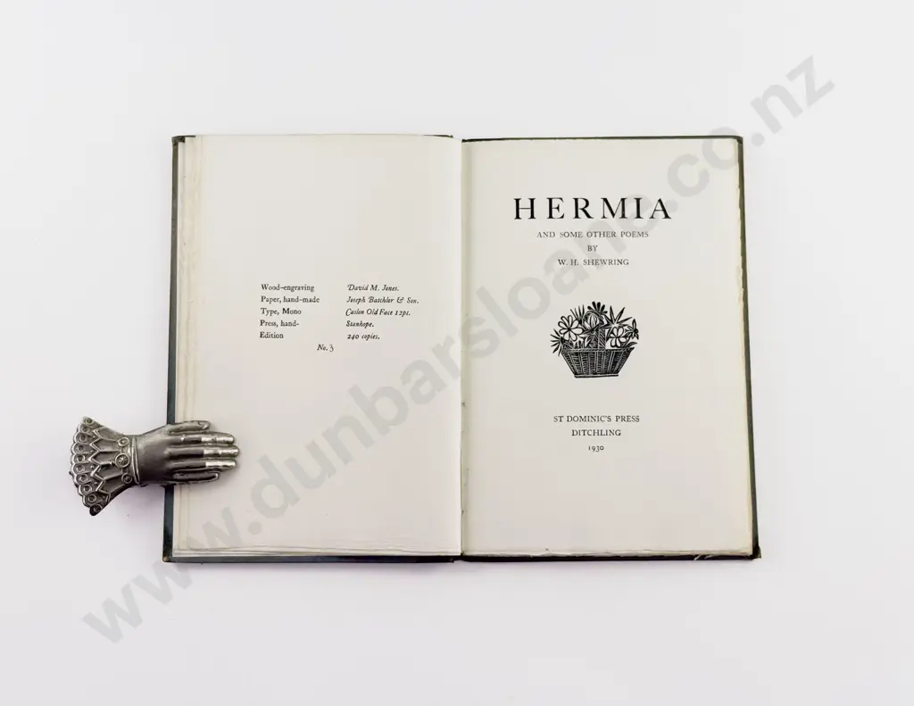 Shewring W H - Hermia And Some Other Poems Image 1++