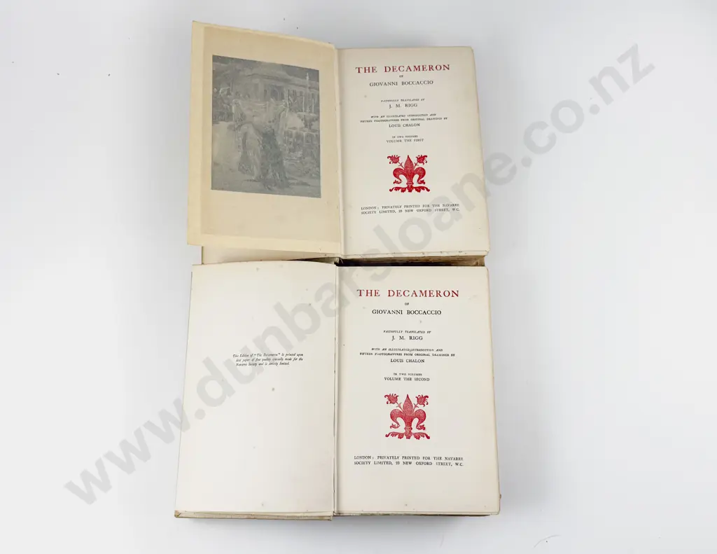 Boccaccio Giovanni - The Decameron (2 Volumes) Image 1++