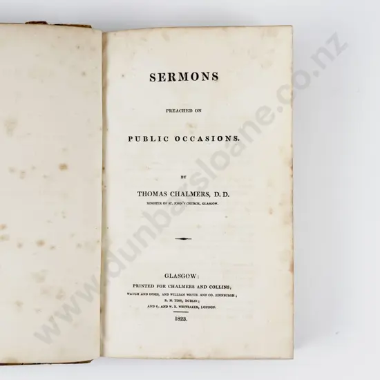 Chalmers Thomas - Sermons Preached On Public Occasions