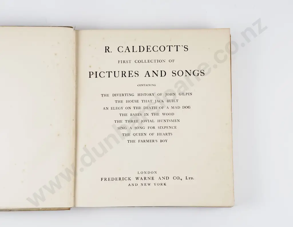 Caldecott - R Caldecott's First Collection Of Pictures And Songs Image 1++