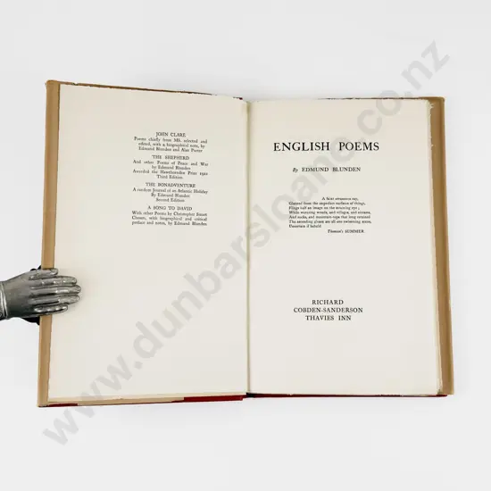 Blunden Edmund - English Poems