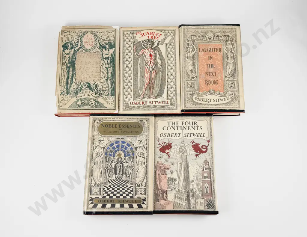 Sitwell Osbert - Left Hand Right Hand The Autobiography Of Osbert Sitwell (4 vols of 5) Image 1++