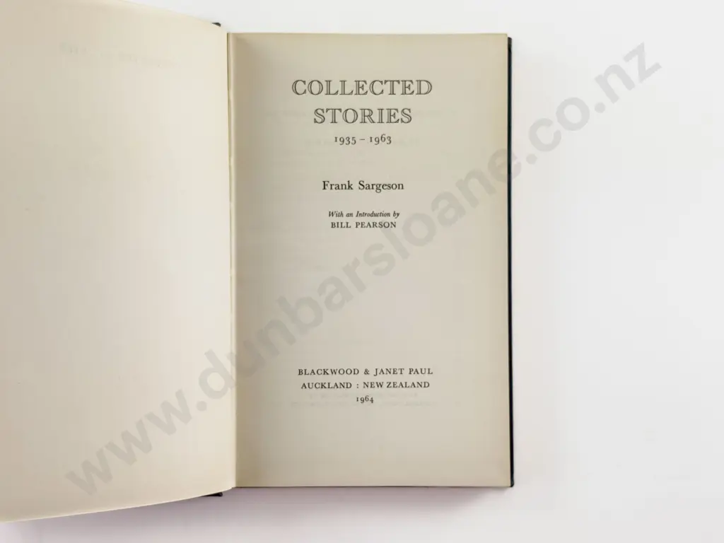 Sargeson Frank - Collected Stories 1935-1963 Image 1++