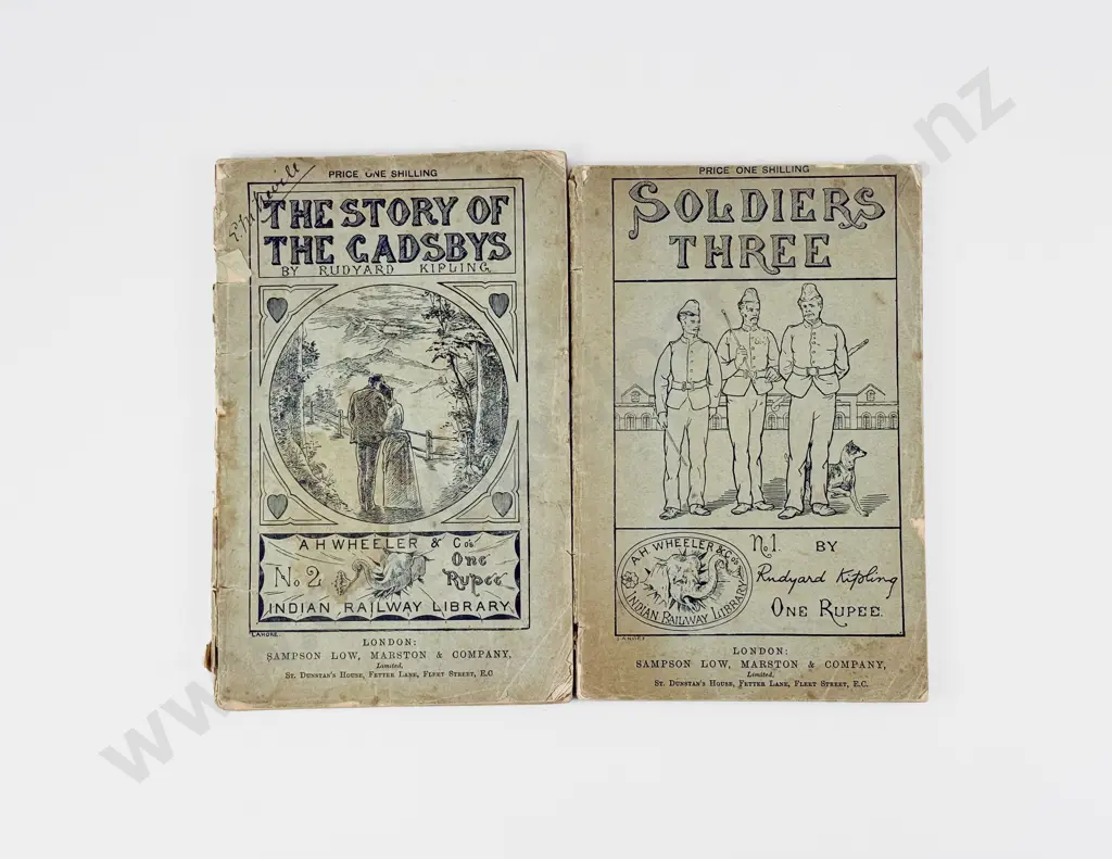 Rudyard Kipling - A H Wheeler's Indian Railway Library Books Series No 1 & 2 Image 1++