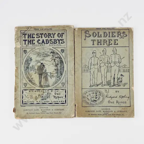Rudyard Kipling - A H Wheeler's Indian Railway Library Books Series No 1 & 2