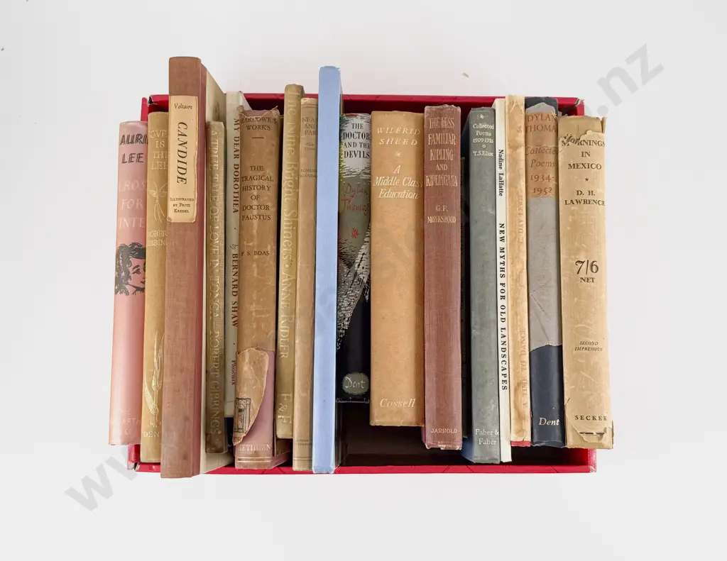 Small Box Of Assorted Literary Volumes Image 1++