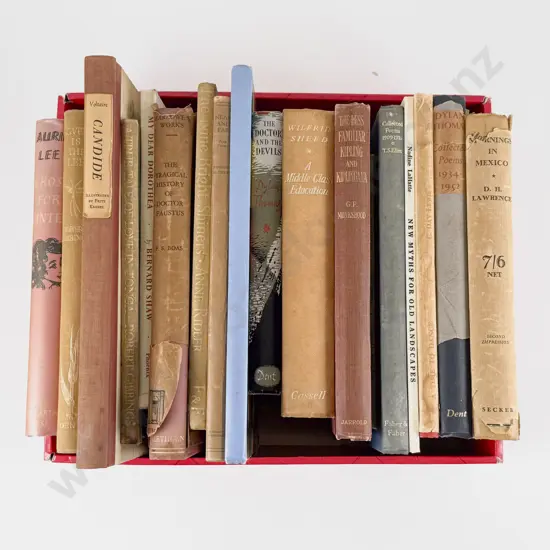 Small Box Of Assorted Literary Volumes