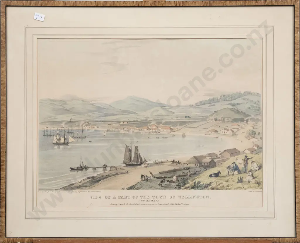 Charles Heaphy (after) A View Of Part Of The Town Of Wellington Image 1++