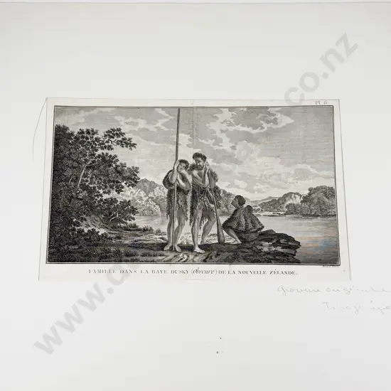 After William Hodges - Famille Dans La Baye Dusky (Obscure) De La Nouvelle Zealande