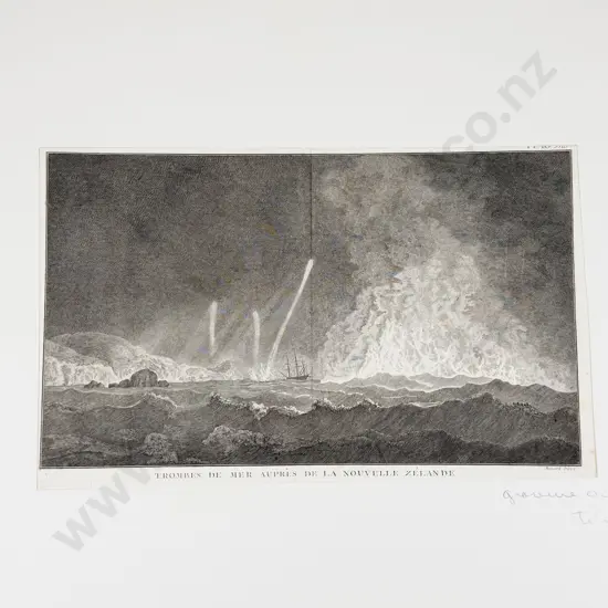 After William Hodges - Trombes De Mer Aupres De La Nouvelle Zelande