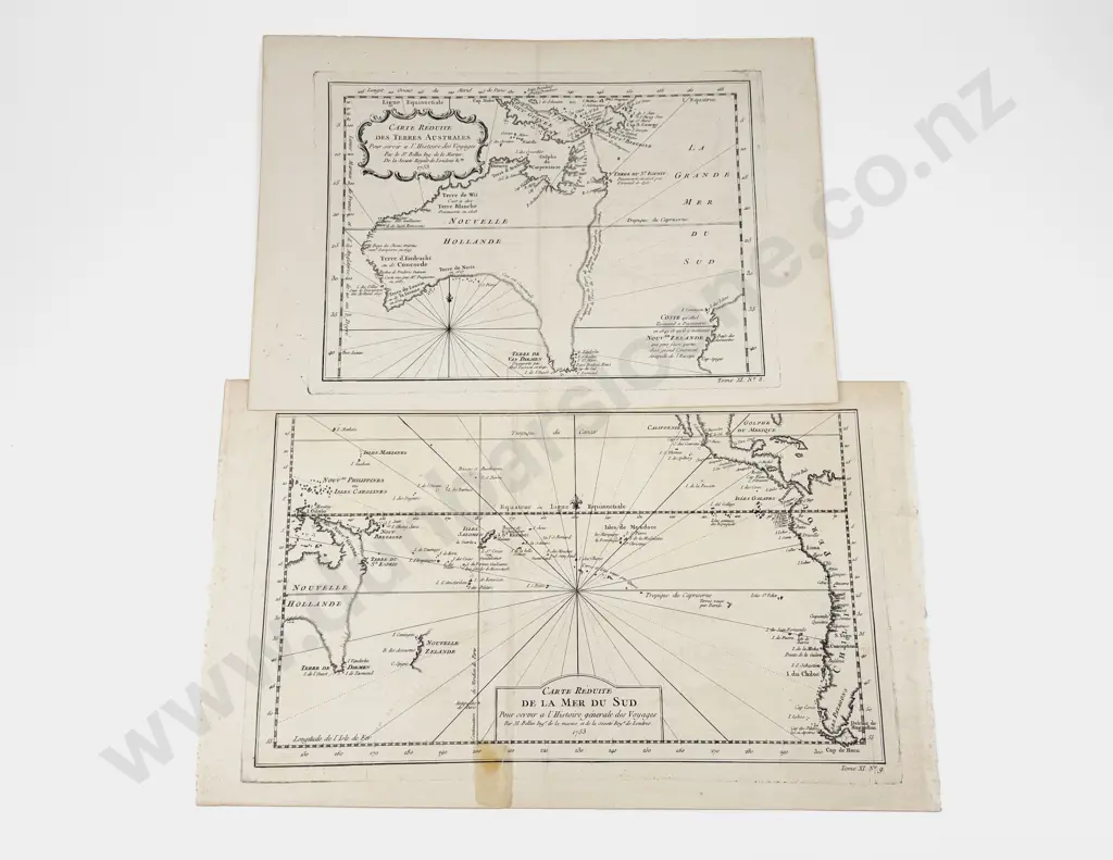 Two 1753 Maps By Bellin Image 1++
