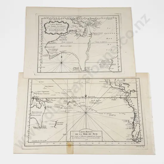 Two 1753 Maps By Bellin