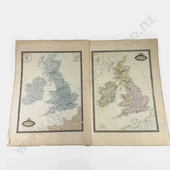 6 Large French Maps By F A Garnier 1860