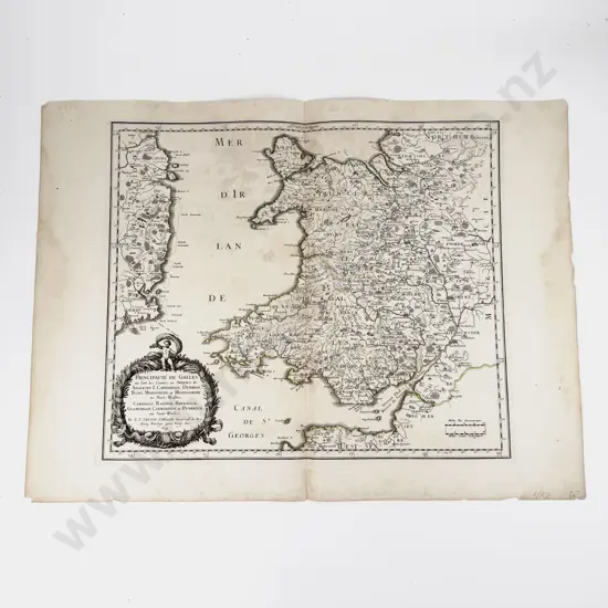 Nicolas Sanson - Principaute De Galles 1658