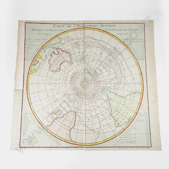 Benard - Carte De L'Hemisphere Austral 1778