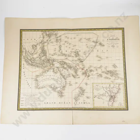 Andriveau Goujon - Carte De Oceanie 1834
