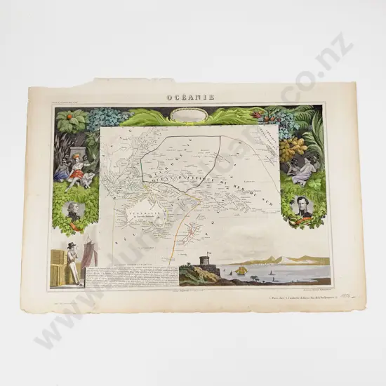 Victor Levasseur (Attributed) 3 Copies Of Oceanie 1840s